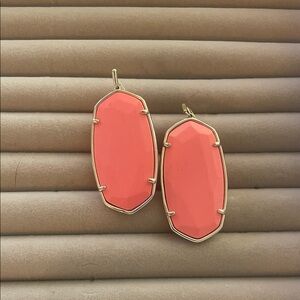 Kendra Scott Coral Drop Earrings
